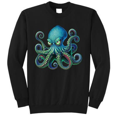 Octopus Fun Cephalopod Sea Creatures Kraken Octopus Tall Sweatshirt