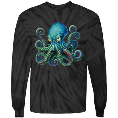 Octopus Fun Cephalopod Sea Creatures Kraken Octopus Tie-Dye Long Sleeve Shirt