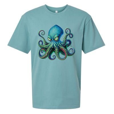 Octopus Fun Cephalopod Sea Creatures Kraken Octopus Sueded Cloud Jersey T-Shirt