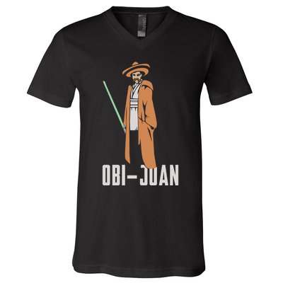 ObiJaun Funny Cinco De Mayo Mexican Movie Nerd Shirt V-Neck T-Shirt
