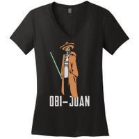 ObiJaun Funny Cinco De Mayo Mexican Movie Nerd Shirt Women's V-Neck T-Shirt