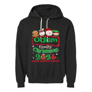 Odom Family Christmas 2024 Making Memories Together Garment-Dyed Fleece Hoodie