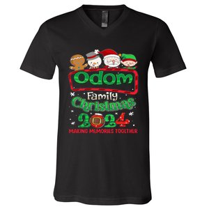 Odom Family Christmas 2024 Making Memories Together V-Neck T-Shirt