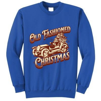 Old Fashioned Christmas Santa Claus Sleigh Festive Antique Gift Sweatshirt