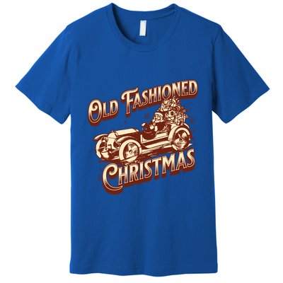 Old Fashioned Christmas Santa Claus Sleigh Festive Antique Gift Premium T-Shirt