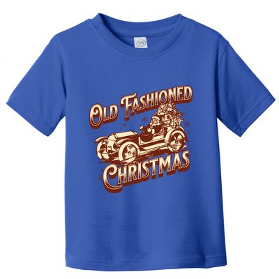 Old Fashioned Christmas Santa Claus Sleigh Festive Antique Gift Toddler T-Shirt