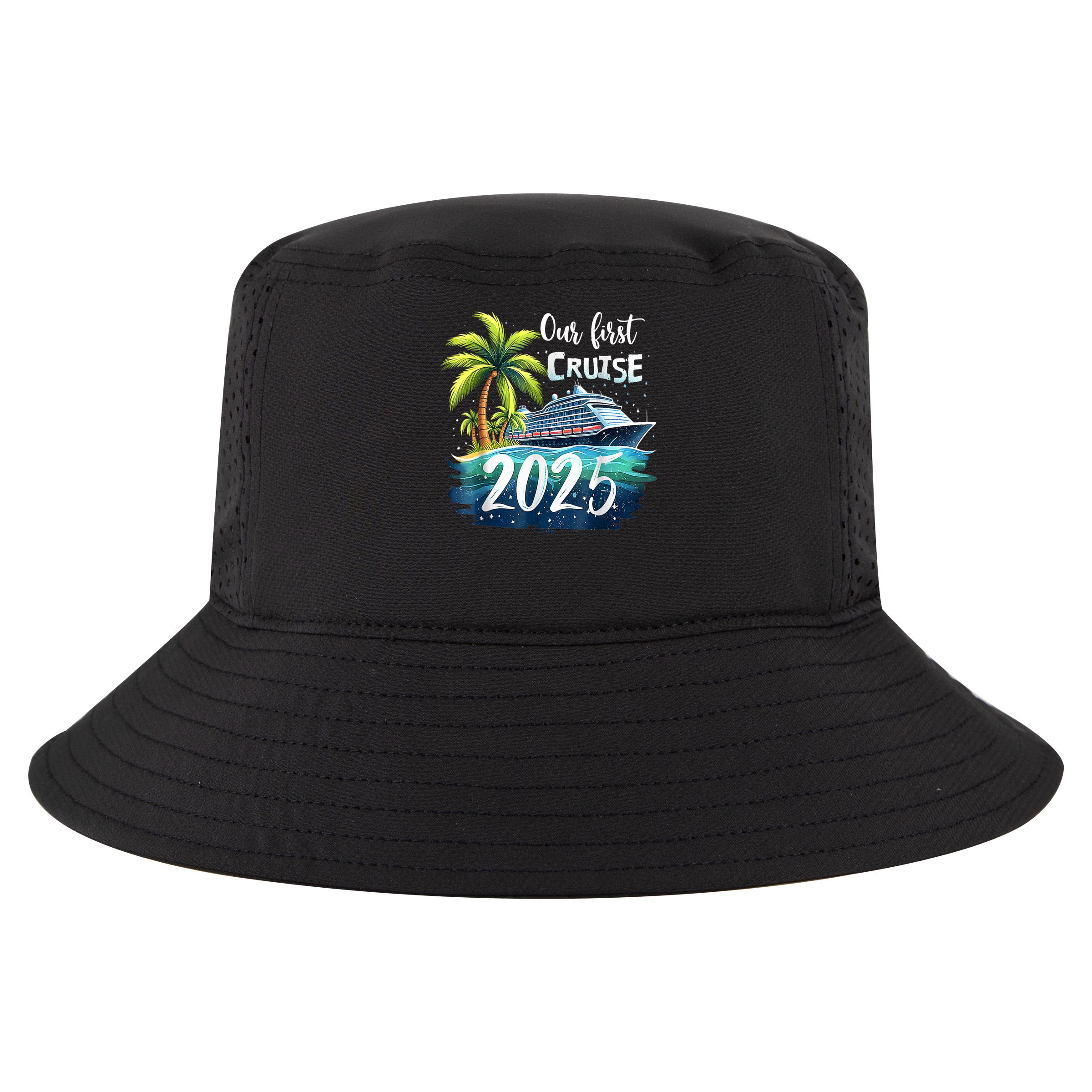 Our First Cruise 2025 Together Family Trip Matching Couples Cool Comfort Performance Bucket Hat