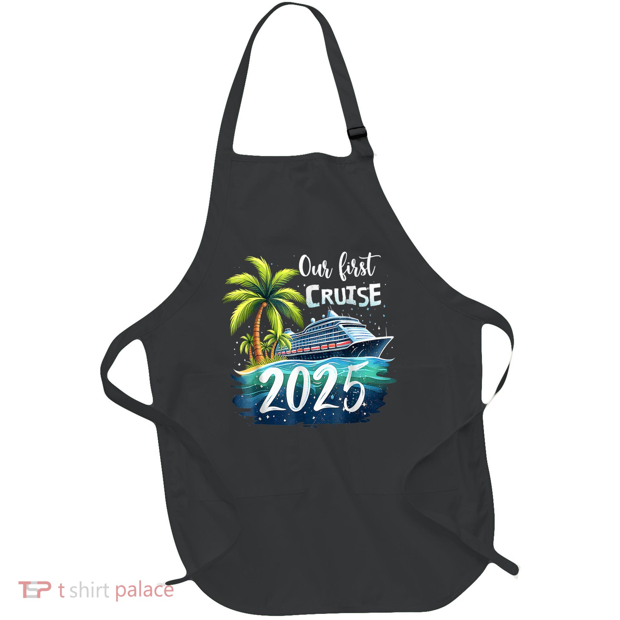 Our First Cruise 2025 Together Family Trip Matching Couples Apron