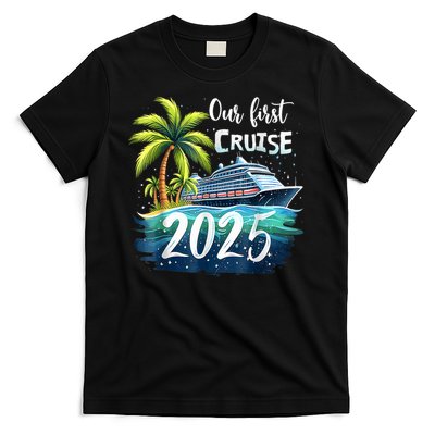 Our First Cruise 2025 Together Family Trip Matching Couples T-Shirt