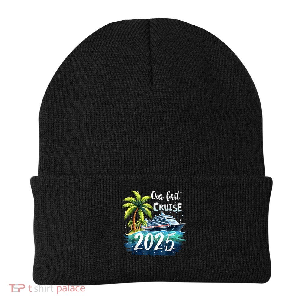 Our First Cruise 2025 Together Family Trip Matching Couples Beanie