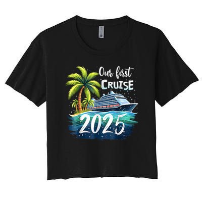 Our First Cruise 2025 Together Family Trip Matching Couples Crop Top
