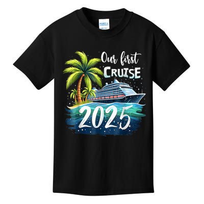 Our First Cruise 2025 Together Family Trip Matching Couples Kids T-Shirt