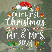 Our First Christmas As Mr And Mrs 2024 Matching Couples Legacy Tie Dye Trucker Hat