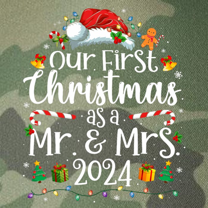 Our First Christmas As Mr And Mrs 2024 Matching Couples Legacy Tie Dye Trucker Hat