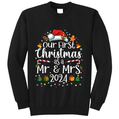 Our First Christmas As Mr And Mrs 2024 Matching Couples Sweatshirt