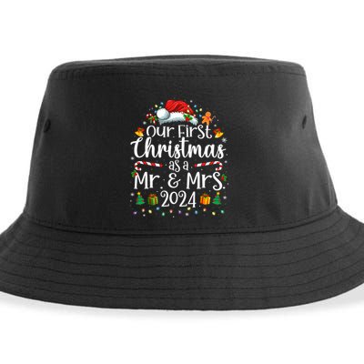 Our First Christmas As Mr And Mrs 2024 Matching Couples Sustainable Bucket Hat