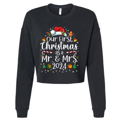 Our First Christmas As Mr And Mrs 2024 Matching Couples Cropped Pullover Crew