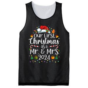 Our First Christmas As Mr And Mrs 2024 Matching Couples Mesh Reversible Basketball Jersey Tank