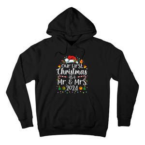 Our First Christmas As Mr And Mrs 2024 Matching Couples Tall Hoodie