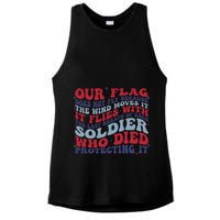 Our Flag Does Not Fly Because The Wind Moves It Ladies PosiCharge Tri-Blend Wicking Tank