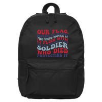Our Flag Does Not Fly Because The Wind Moves It 16 in Basic Backpack