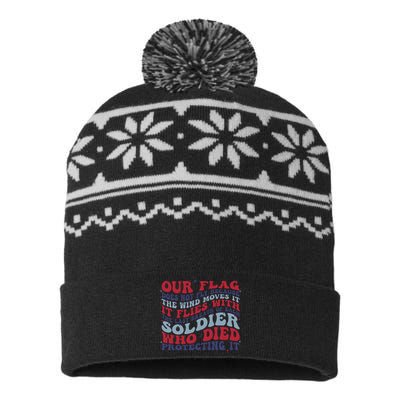 Our Flag Does Not Fly Because The Wind Moves It USA-Made Snowflake Beanie