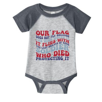 Our Flag Does Not Fly Because The Wind Moves It Infant Baby Jersey Bodysuit