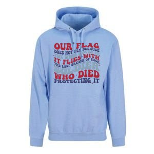 Our Flag Does Not Fly Because The Wind Moves It Unisex Surf Hoodie