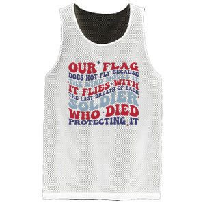 Our Flag Does Not Fly Because The Wind Moves It Mesh Reversible Basketball Jersey Tank