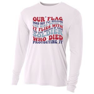 Our Flag Does Not Fly Because The Wind Moves It Cooling Performance Long Sleeve Crew