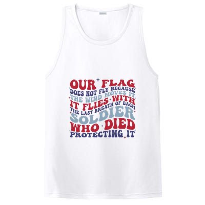 Our Flag Does Not Fly Because The Wind Moves It PosiCharge Competitor Tank