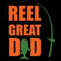 Orange Father`s Day Design For Fisherman Reel Great Dad 16 in Basic Backpack