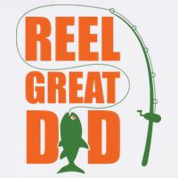 Orange Father`s Day Design For Fisherman Reel Great Dad Garment-Dyed Sweatshirt