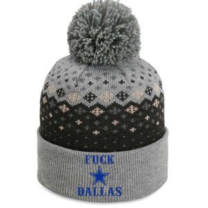 Official Fuck Dallas Western Style Design The Baniff Cuffed Pom Beanie