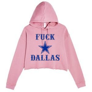 Official Fuck Dallas Western Style Design Crop Fleece Hoodie