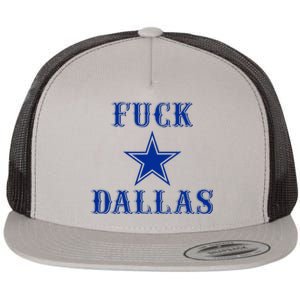 Official Fuck Dallas Western Style Design Flat Bill Trucker Hat