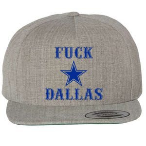 Official Fuck Dallas Western Style Design Wool Snapback Cap