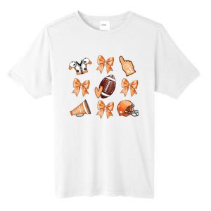 Orange Football Design Touchdown Season Coquette Football Tall Fusion ChromaSoft Performance T-Shirt