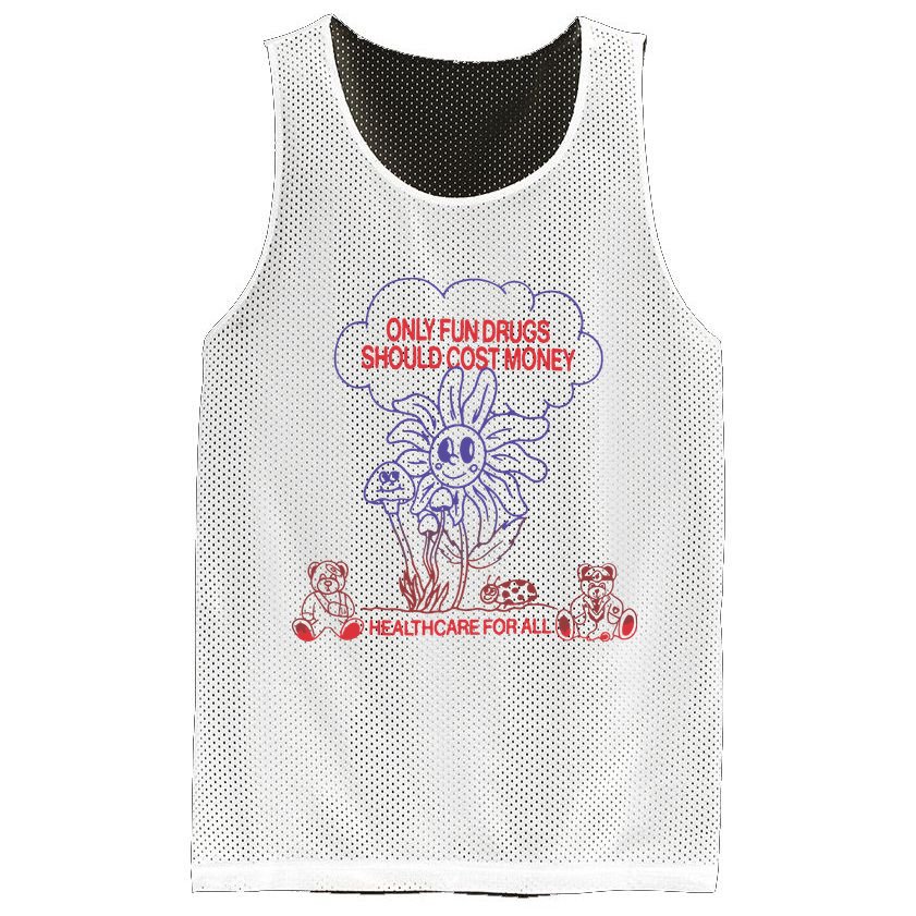 Only Fun Drugs Should Cost Money Mesh Reversible Basketball Jersey Tank