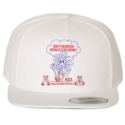 Only Fun Drugs Should Cost Money Wool Snapback Cap