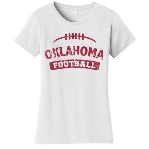 Oklahoma Football Distressed Women's T-Shirt