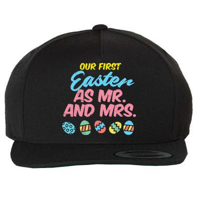 Our First Easter As Mr And Mrs Matching Couple Husband Wife Wool Snapback Cap