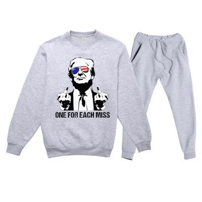 One For Each Miss Trump Vote Trump 2024 Premium Crewneck Sweatsuit Set