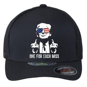 One For Each Miss Donald Trump Middle Finger Usa Funny Flexfit Unipanel Trucker Cap