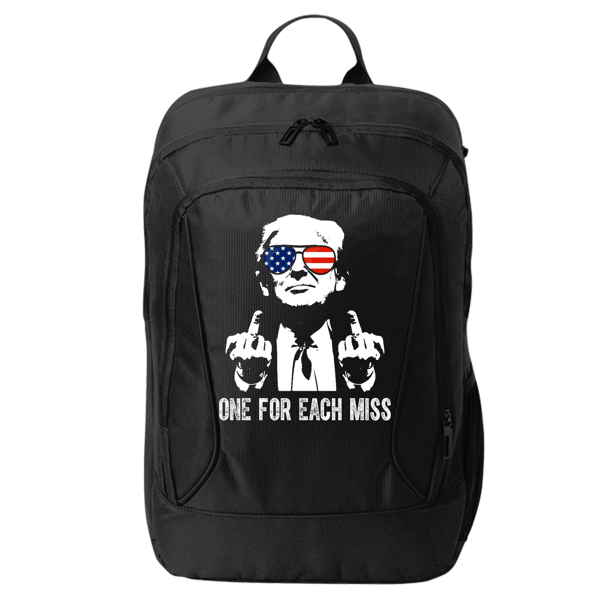 One For Each Miss Donald Trump Middle Finger Usa Funny City Backpack