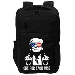 One For Each Miss Donald Trump Middle Finger Usa Funny Impact Tech Backpack