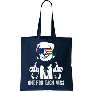 One For Each Miss Donald Trump Middle Finger Usa Funny Tote Bag