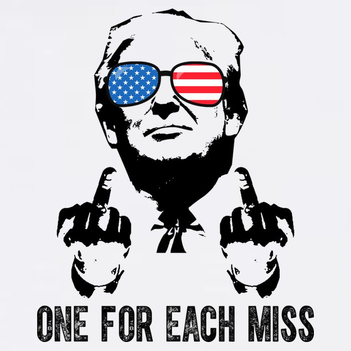 One For Each Miss Donald Trump Middle Finger Usa Funny Cool Comfort Performance Bucket Hat