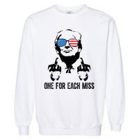 One For Each Miss Donald Trump Middle Finger Usa Funny Garment-Dyed Sweatshirt