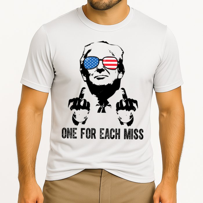 One For Each Miss Donald Trump Middle Finger Usa Funny Cooling Performance Crew T-Shirt